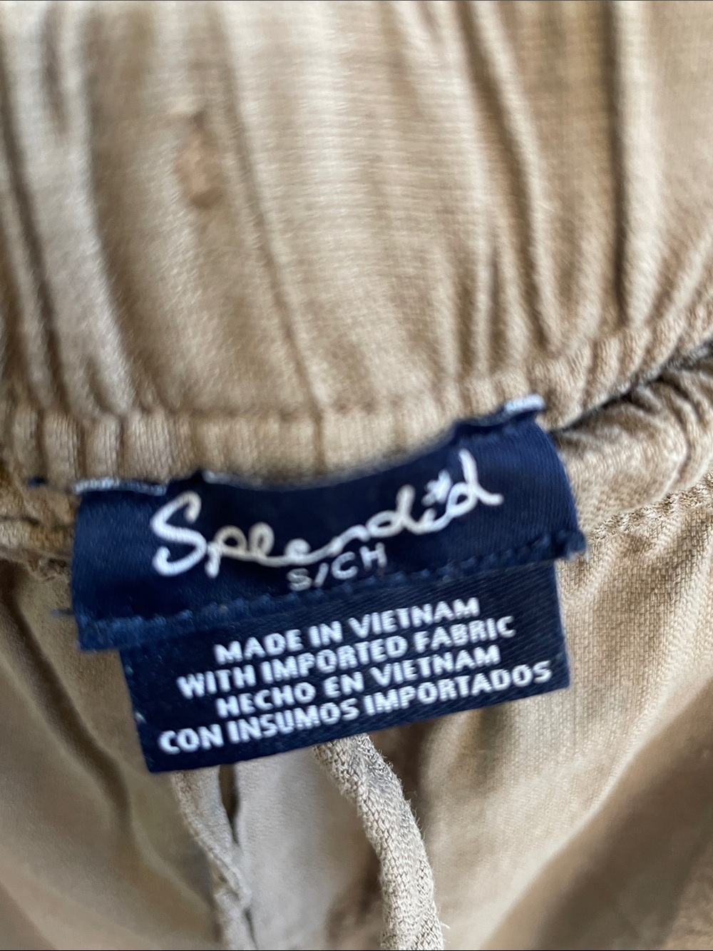 Splendid Cropped Wide-Leg Drawstring Pants - Picture 2 of 5
